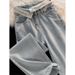 Women's Wide Leg Jeans Unique Design Turn Up Waist Loose Fit High Waist Straight Leg Slimming Petite Figures 2023 Style_mkmklike.com