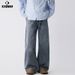 Men's Clothing Men's Straight Leg Jeans High Street Fashion Retro Trendy Brand Versatile Wide Leg Jeans For Men With Whiskers_mkmklike.com