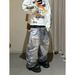 Men's Distressed Jeans With 3D Digital Print & Double Waist Design - Trendy Streetwear Denim Pants_mkmklike.com