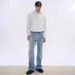Men's Clothing Jeans Washed Flared Slim Straight Washed Denim Trousers_mkmklike.com