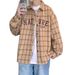 Autumn New Houndstooth Plaid Shirt Chic LittleStyle Trendy Brand High-end Men's Fashion Design Jacket_mkmklike.com