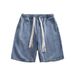 Men's Summer Denim Shorts Retro Hong Kong Style Loose Wide Leg Five Point Casual Mid Length Trendy Handsome New Pants_mkmklike.com
