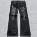 Men's Clothing Washed Jeans Gothic Style Retro Flared Double Waist Trousers_mkmklike.com