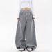 American Retro Striped Curved Banana Jeans For Women, New Spring And Autumn Style, Loose Wide-leg Cargo Pants With Large_mkmklike.com