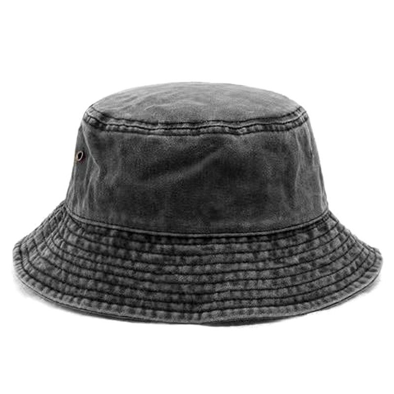 Hot Sale 2024 New Vintage Denim Fisherman HatBucket Hats Outdoor Men Women Washed Cotton Panama Fashion Hip Hop Sunscreen Hat_mkmklike.com