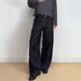 Deconstructed Black Raw Denim Jeans – Unisex Wide-Leg Streetwear Pants With Patchwork & Oversized Fit (90s Grunge Revival Aesthetic)_mkmklike.com