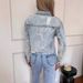 Fashionable Women's Washed Ripped Frayed Edge Denim Top Spring Autumn New Arrival Button Detail_mkmklike.com