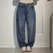 Women's Clothing Spring New Simple Loose Straight Jeans Women_mkmklike.com