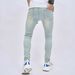 Men's Stretch Ripped Skinny Jeans - High Elasticity Slim Fit Denim Pants For Casual Wear (Black, Blue, Gray) - Sizes 28-38_mkmklike.com
