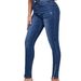 Women's Clothing Split Beaded Stitching Slim High Waist Stretch Jeans Women's Trousers_mkmklike.com