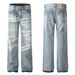 Men's Clothing Retro Autumn And Winter Neutral Trendy Printed Letters High End Men's Loose Leg Jeans_mkmklike.com
