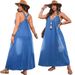 K Elegant Deep V-sleeveless Dress For Women's Clothing_mkmklike.com