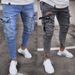 Casual fashion all match men's skinny jeans men's small foot trousers_mkmklike.com