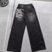 High Jeans Hip Hop Loose Men's Street Straight Wide Leg Casual Long Pants_mkmklike.com