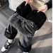 Women's Clothing High Waist Wide Leg Jeans - Winter Stretch Denim Pants With Flared Fit, Comfortable & Slimming Straight Leg Trousers_mkmklike.com