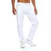 Men's White Denim Jeans Loose Straight Leg Simple And Stylish for Everyday Wear_mkmklike.com