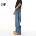 EF JEANS | 2025 Spring New American Casual Wash Pattern Heavy Industry White Fashionable Jeans Men And Women_mkmklike.com