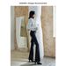 Women's High Waisted Flared Jeans Supermodel Extra Slimming Stretch Denim Black/Gray Tight Fitting Hip Lifting Autumn Style_mkmklike.com