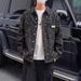 Men's Clothing Full Print Shirt Jacket Trendy Casual Lapel Trendy Youth Denim Jacket_mkmklike.com