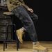 Large Size Men's Clothing Autumn And Winter New Retro Jeans Men's Fattened Plus Size Loose And Thick Elastic Denim Trousers Men_mkmklike.com