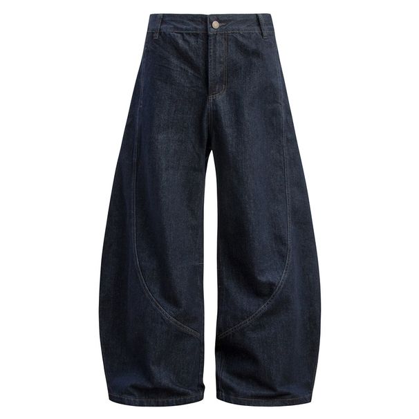 Men's Clothing American Sickle Banana Jeans Silhouette Retro Flared Straight Wide Leg Scimitar Trousers Men's_mkmklike.com