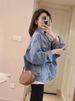 K New Casual Short Denim Jacket For Women With A Niche Design Sense_mkmklike.com