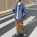 Loom Men's Denim Spring Autumn Trendy Brand Ins Hong Kong Style Cool Workwear Jacket Loose Fit Student Couple Top_mkmklike.com