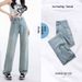 Trendy Girl Closet Trendy Girl Closet Tencel Jeans For Women, Summer Thin High-Waisted Loose Draped Ice Silk Wide-Leg Pants, Fashionable Versatile_mkmklike.com
