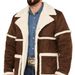 2024 Foreign Trade Men's Fleece-Lined Jacket Thickened Autumn Winter British Style Turn-Down Collar Shearling_mkmklike.com
