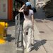 Wholesale White Low-waist Flared Jeans With Round Pocket Design For Women, Spring/summer Slim-fit Stretch Straight-leg_mkmklike.com