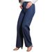 Women's Slim Fit Jacquard Wide Leg Jeans Fashionable Casual Elegant Long Denim Pants_mkmklike.com