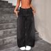 Women's Clothing Wide Leg, Stylish, Retro Inspired, Loose Fitting Wide Leg Jeans._mkmklike.com