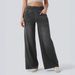 Women's Clothing High-Waisted Wide Leg Stretch Jeans – Comfortable & Flowy Streetwear Essential_mkmklike.com