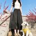 Gray Cargo Jeans for Women High Waist Wide Leg Casual Cropped Pants Slimming High Street Loose Fit New Summer Lazy Style_mkmklike.com