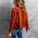 Women's Clothing Jacket Fashion Solid Color Slim Lapel Ladies Casual Warm Coat_mkmklike.com