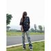 Nordmann National Trend American Style Vibe Ripped Jeans For Men With Unique Design, Loose Straight-Leg, Height-Enhancing,_mkmklike.com