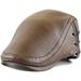 Hot Sale Men Berets Caps Autumn Winter Warm PU Leather Fashion Casual Letter Embroidery Outdoor Sports Hats Male Peaked Cap_mkmklike.com