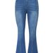 High-Waisted Flared Jeans For Women - Autumn Stretch Denim Pants With Rhinestone Embellishments & Slimming Fit_mkmklike.com