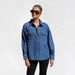 Women's Clothing Denim Shirt For Women New Fashion Casual Versatile Double Pocket Loose Shirt_mkmklike.com