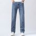 Men's Classic Straight Leg Jeans - Comfortable Casual Denim Pants For Everyday Wear_mkmklike.com