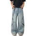Men's Clothing Men's Loose Fit Straight Leg Jeans Hollow Out American Street Style Trendy High End Spring Clothing_mkmklike.com