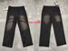 Men's Clothing Men's Retro Wide Leg Trousers High Street Washed Distressed Logging Jeans Ink Splashed Print Casual Fashion Pants_mkmklike.com