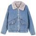 Quilted Denim Jacket For Women – Thickened Polar Fleece Lining, Loose Fit With Embroidery (6 Sizes, 2 Colors)_mkmklike.com
