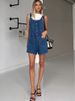K European And American Overalls Slim Fit Fashionable Straight Tube One-piece Overalls Denim Shorts For Women_mkmklike.com
