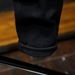 Men's Slim Fit Black Ripped Jeans Winter Korean Style Stretch Skinny Denim Pants With Patch Details Fleece-Lined Comfort_mkmklike.com