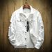 Men's Clothing Ripped Embroidery Trendy Large Size Denim Jacket Tops_mkmklike.com