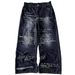 New Retro Pattern Print Jeans High Street Hip Hop Y2K Style Versatile Long Pants For Men And Women_mkmklike.com