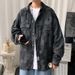 Northfold Hong Kong Autumn Denim Workwear Jacket Harajuku Style Men's Thin Japanese Trendy Loose Long Sleeve Casual Shirt_mkmklike.com