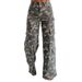 Clair Clair 2025 Autumn New European And American Style Fashion Casual Camouflage Cargo Straight Women's Distressed Jeans_mkmklike.com