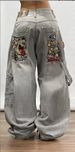Men's Clothing Y2K Gothic Streetwear Jeans For Men – Baggy Straight-Leg Denim Pants With Distressed Wash & Graphic Prints (S-XXL, Hip-Hop Cargo Fit)_mkmklike.com